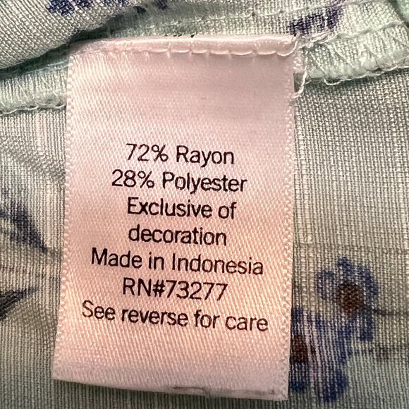 LC Lauren Conrad Floral Green Blouse - Picture 5 of 8